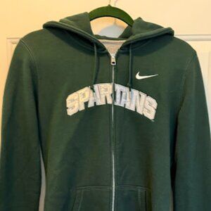 Nike Michigan State Spartans Zipper Fleece Hoodie